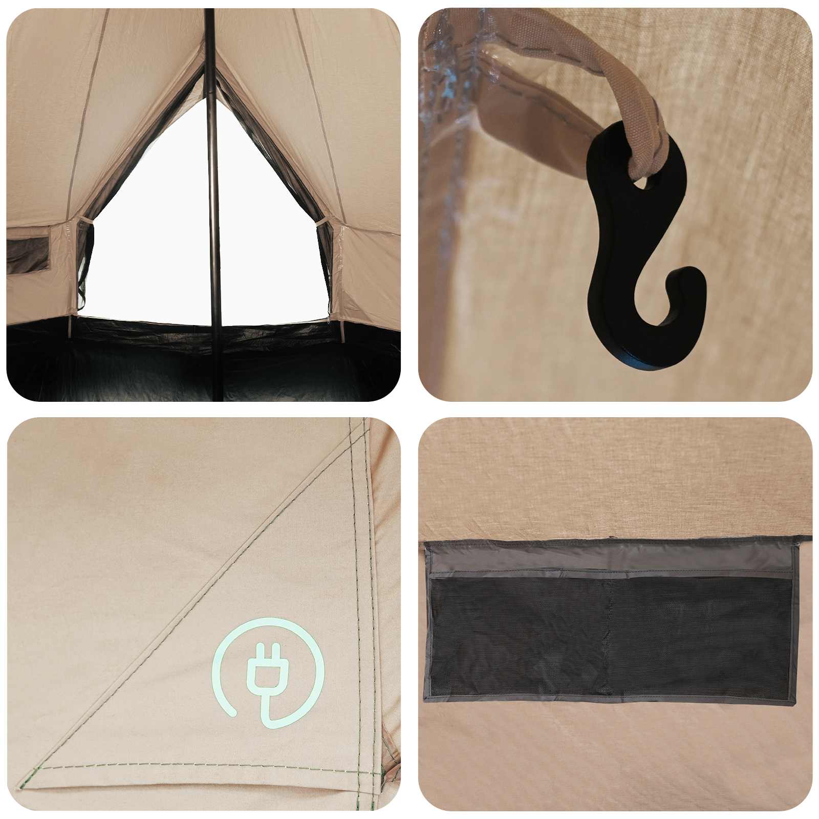 Tenda Familiare 6 persona Crema Policotone