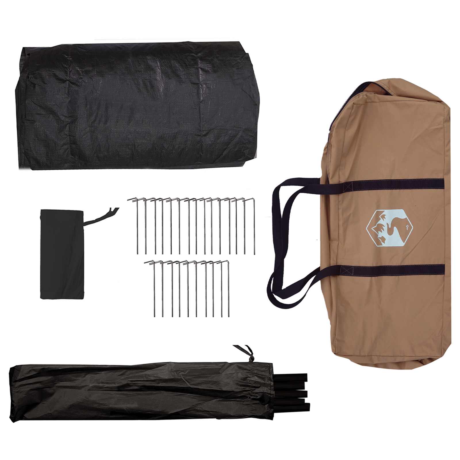 Tenda Familiare 10 persona Marrone Policotone