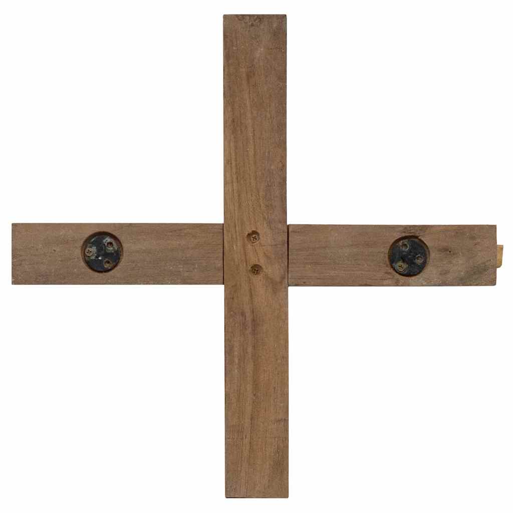 Albero di Natale Marrone 90 cm Legno massello di teak
