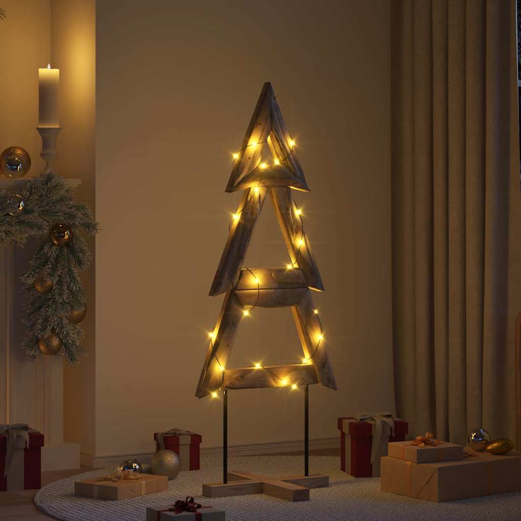Albero di Natale Marrone 149,5 cm Legno massello di teak