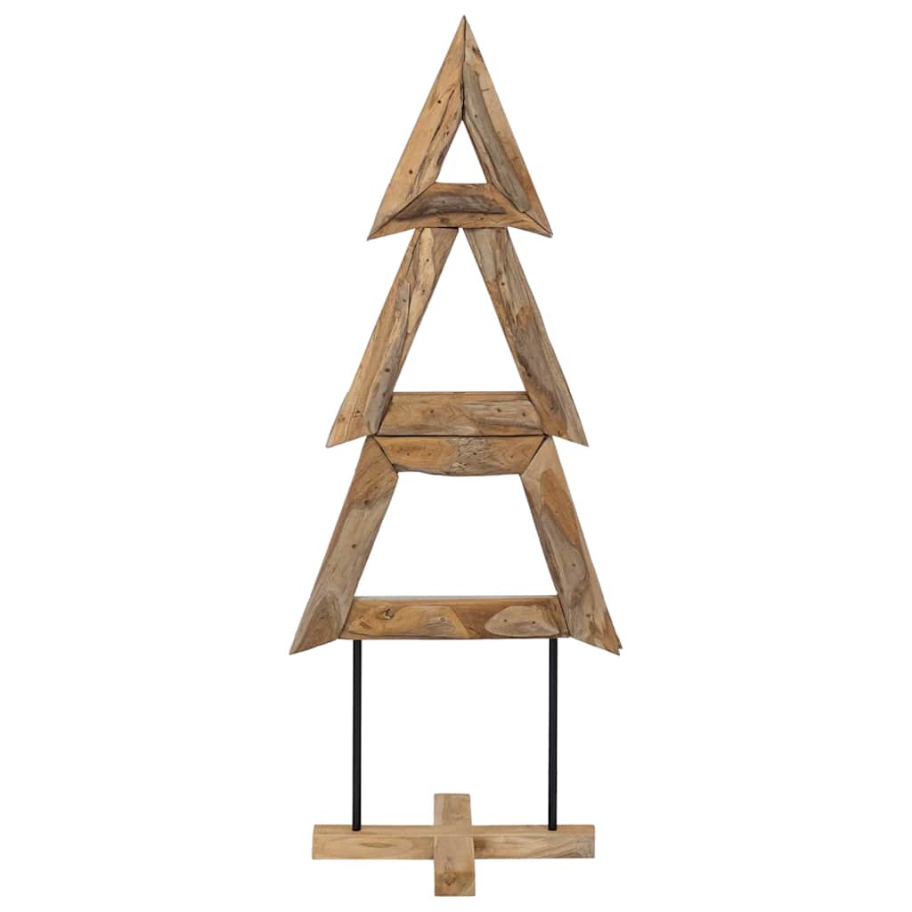 Albero di Natale Marrone 149,5 cm Legno massello di teak