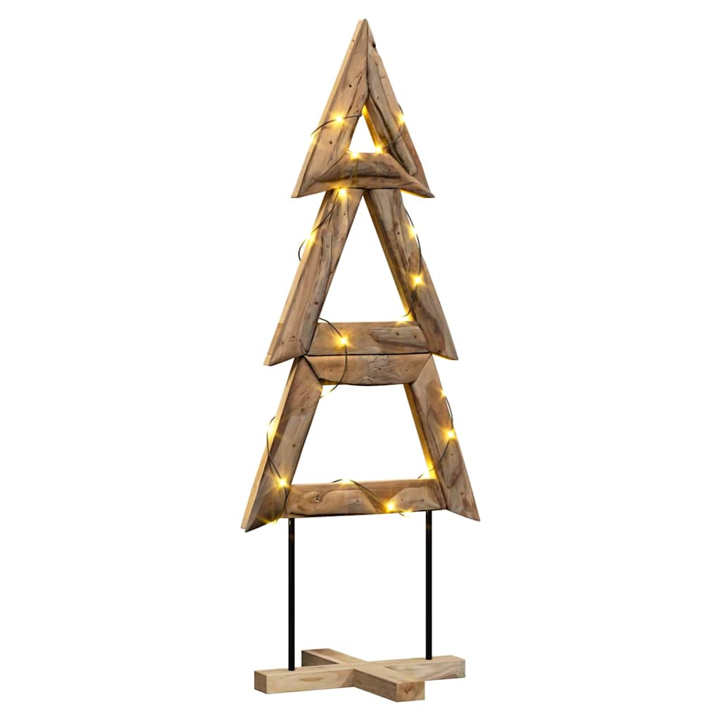 Albero di Natale Marrone 149,5 cm Legno massello di teak