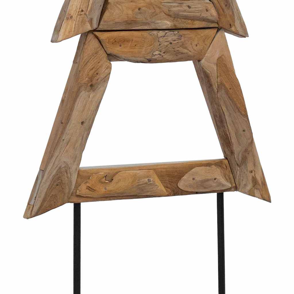 Albero di Natale Marrone 149,5 cm Legno massello di teak