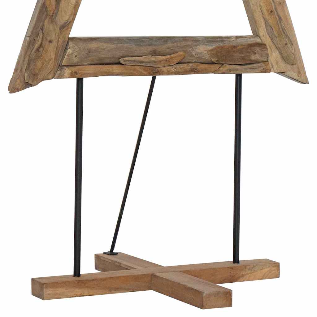 Albero di Natale Marrone 181 cm Legno massello di teak