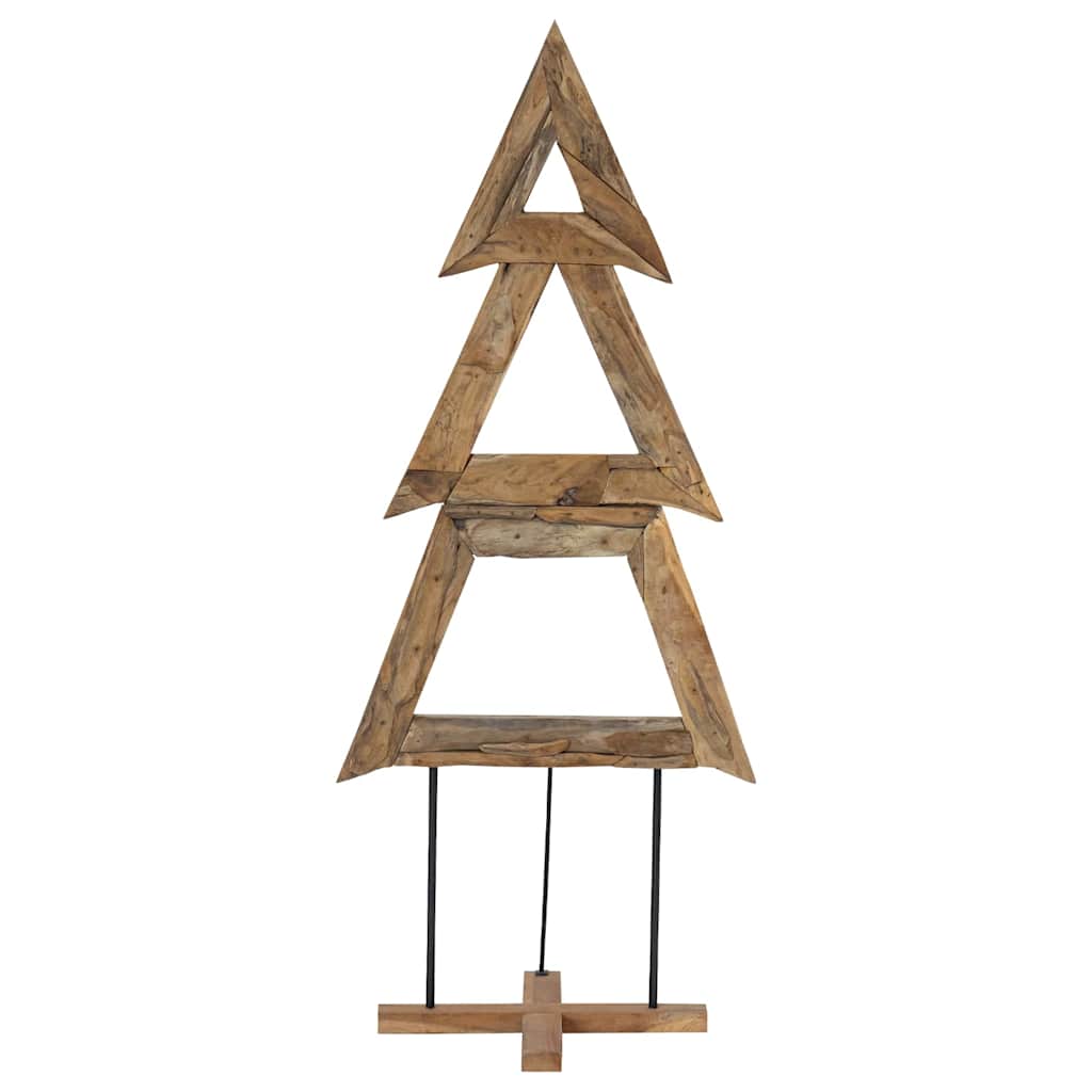 Albero di Natale Marrone 181 cm Legno massello di teak