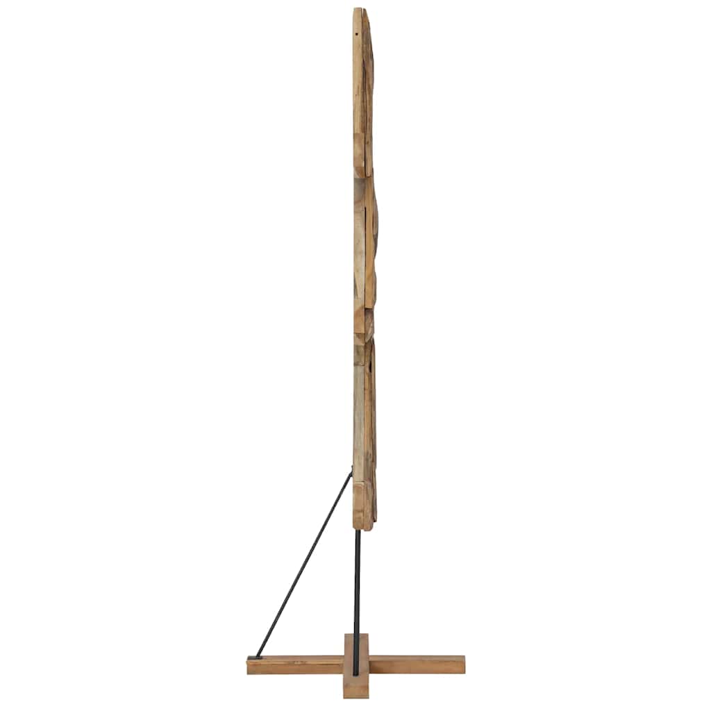 Albero di Natale Marrone 181 cm Legno massello di teak