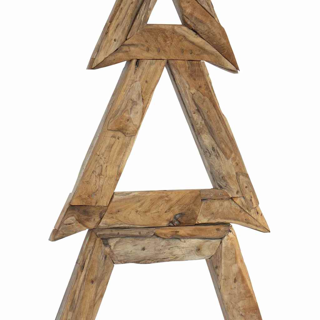 Albero di Natale Marrone 181 cm Legno massello di teak
