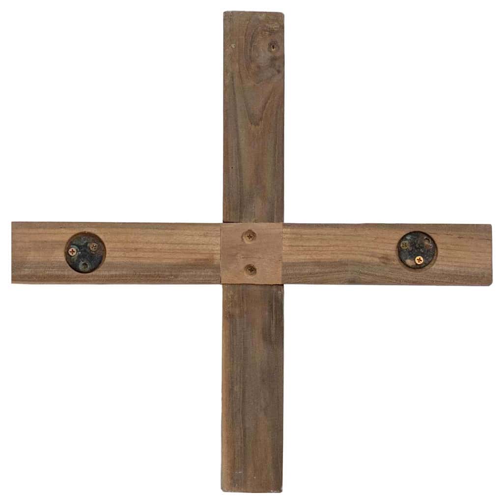 Albero di Natale Marrone 90 cm Legno massello di teak