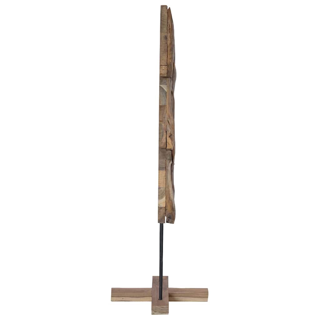 Albero di Natale Marrone 121 cm Legno massello di teak