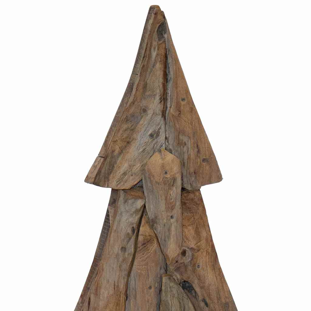 Albero di Natale Marrone 121 cm Legno massello di teak