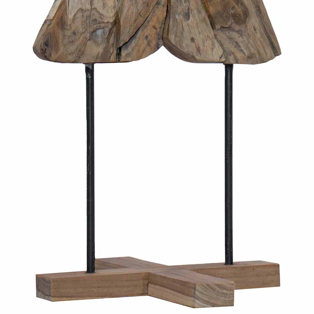 Albero di Natale Marrone 121 cm Legno massello di teak