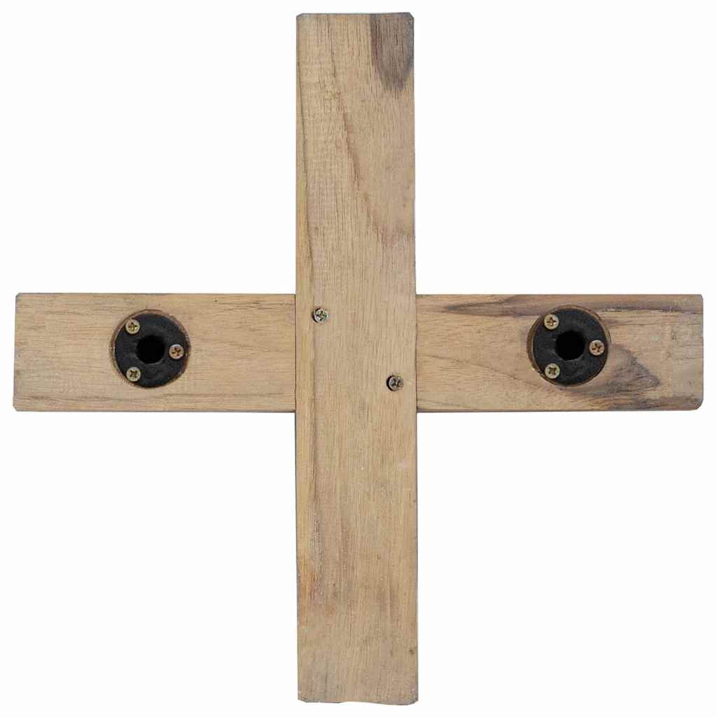 Albero di Natale Marrone 121 cm Legno massello di teak