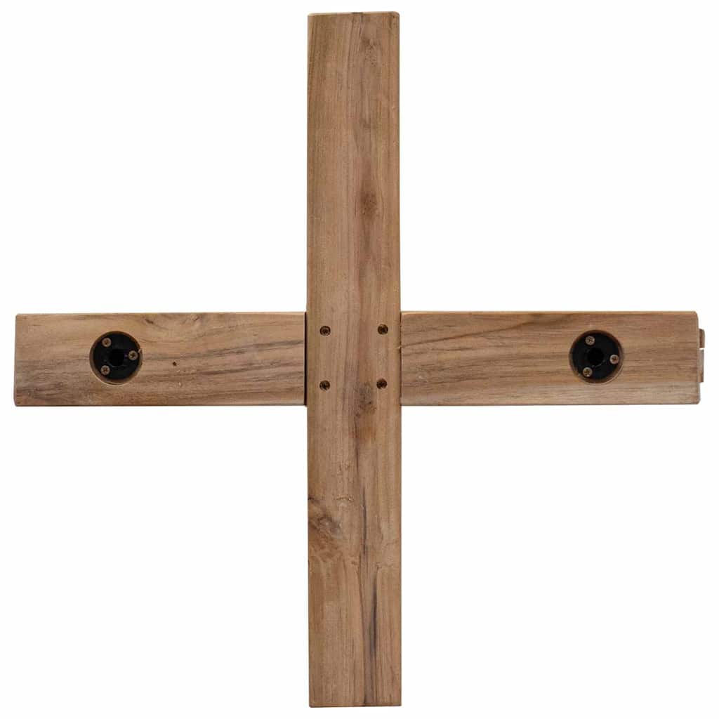 Albero di Natale Marrone 151 cm Legno massello di teak
