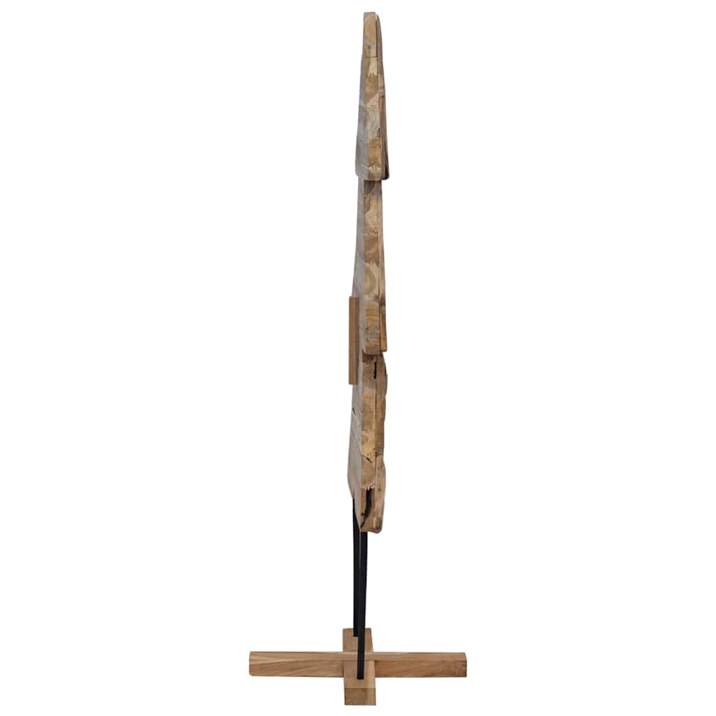 Albero di Natale Marrone 151 cm Legno massello di teak