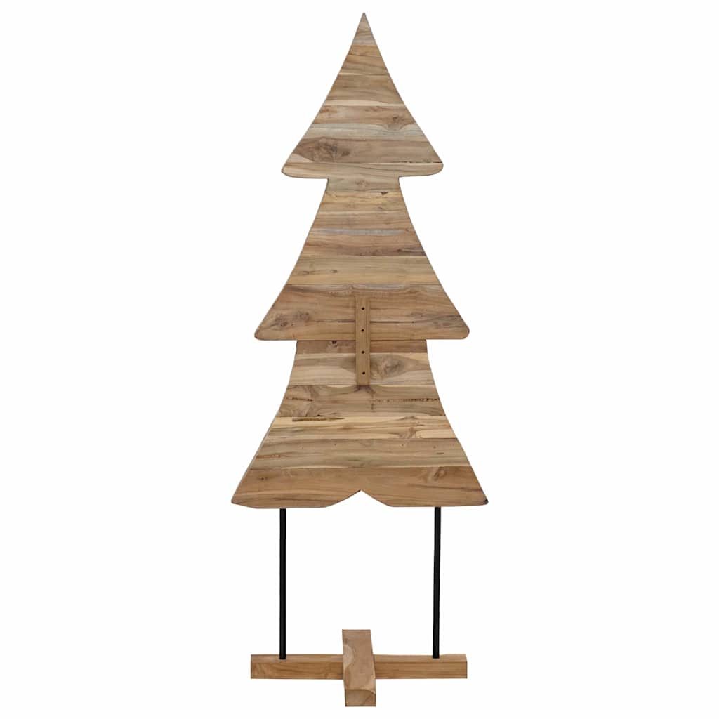 Albero di Natale Marrone 151 cm Legno massello di teak