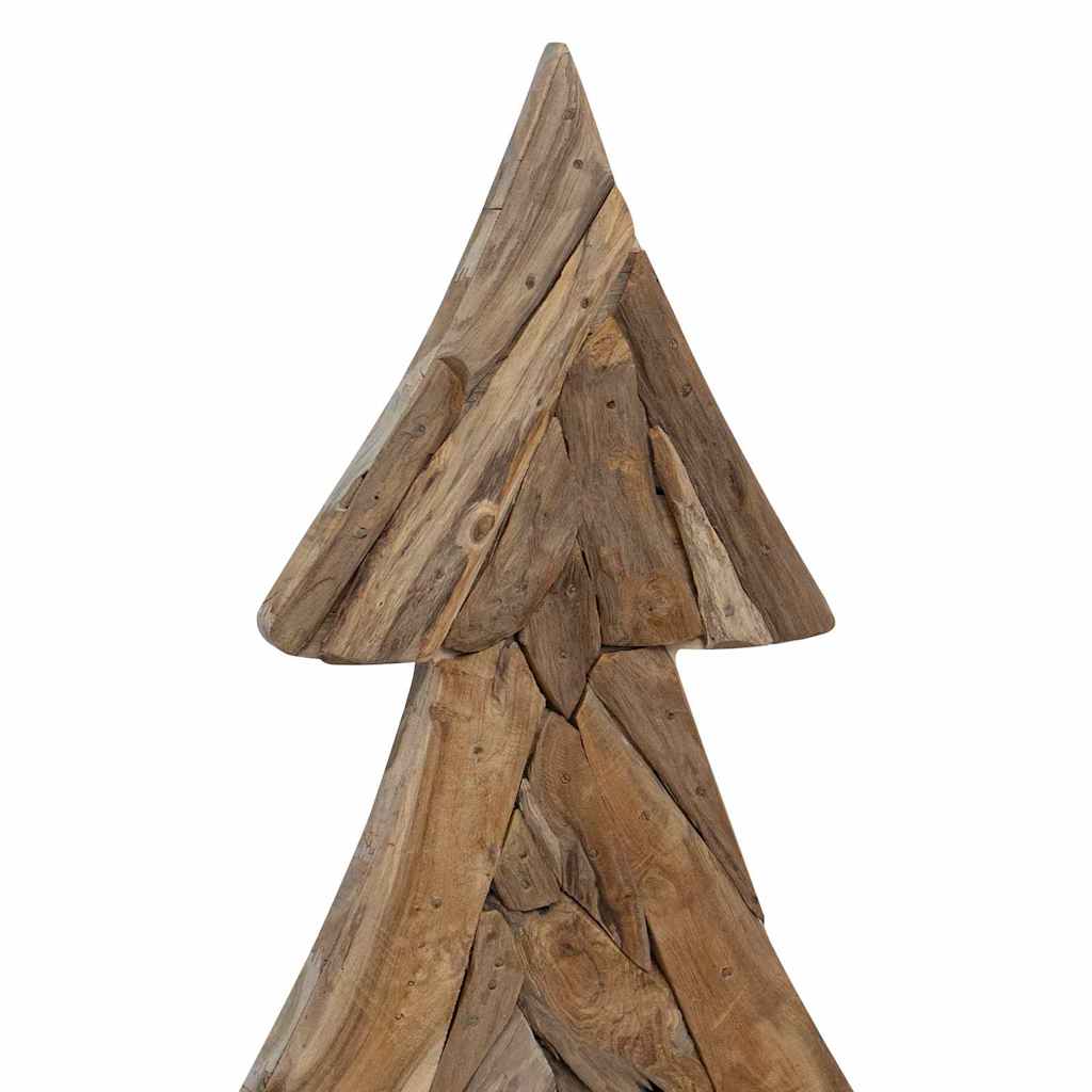 Albero di Natale Marrone 151 cm Legno massello di teak