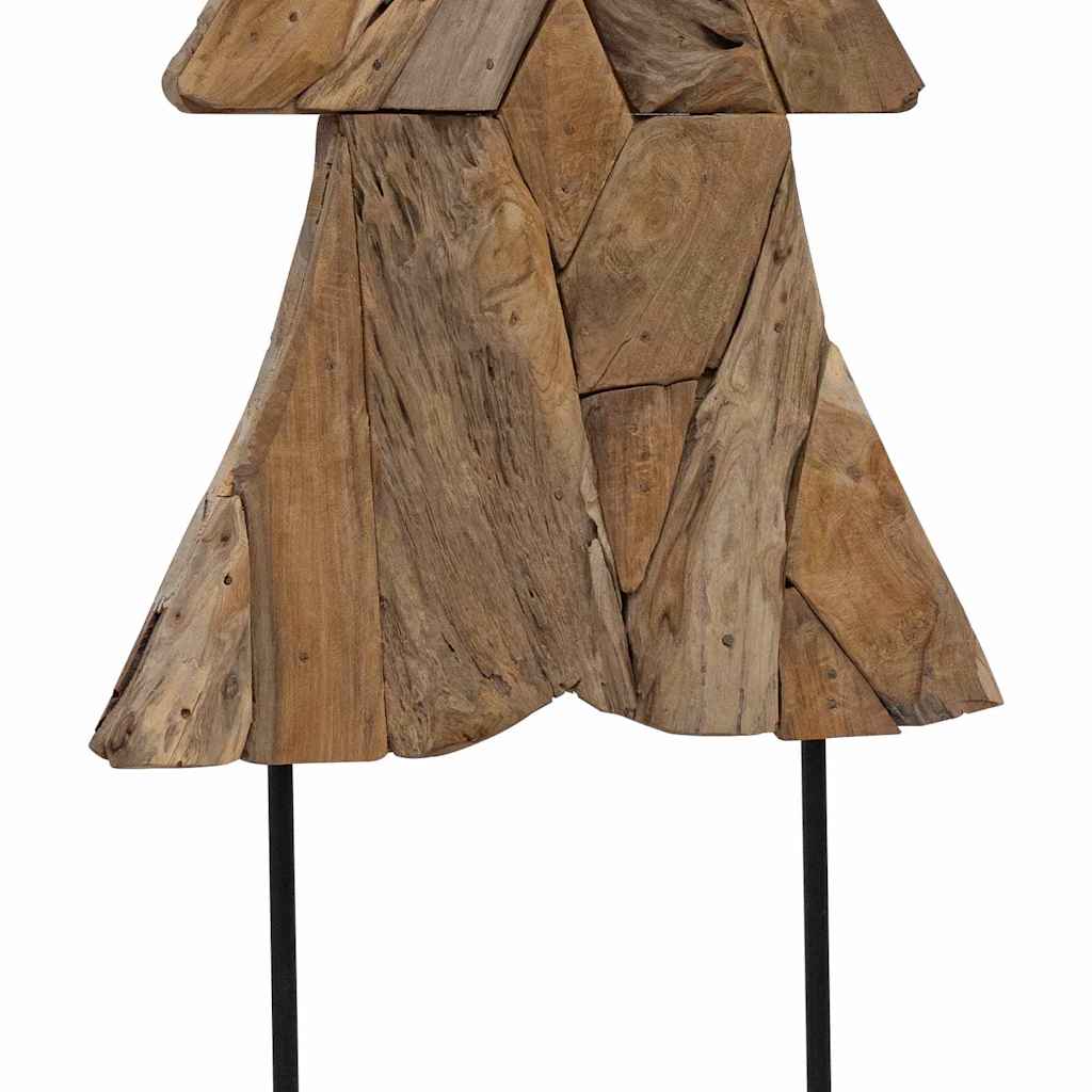 Albero di Natale Marrone 151 cm Legno massello di teak