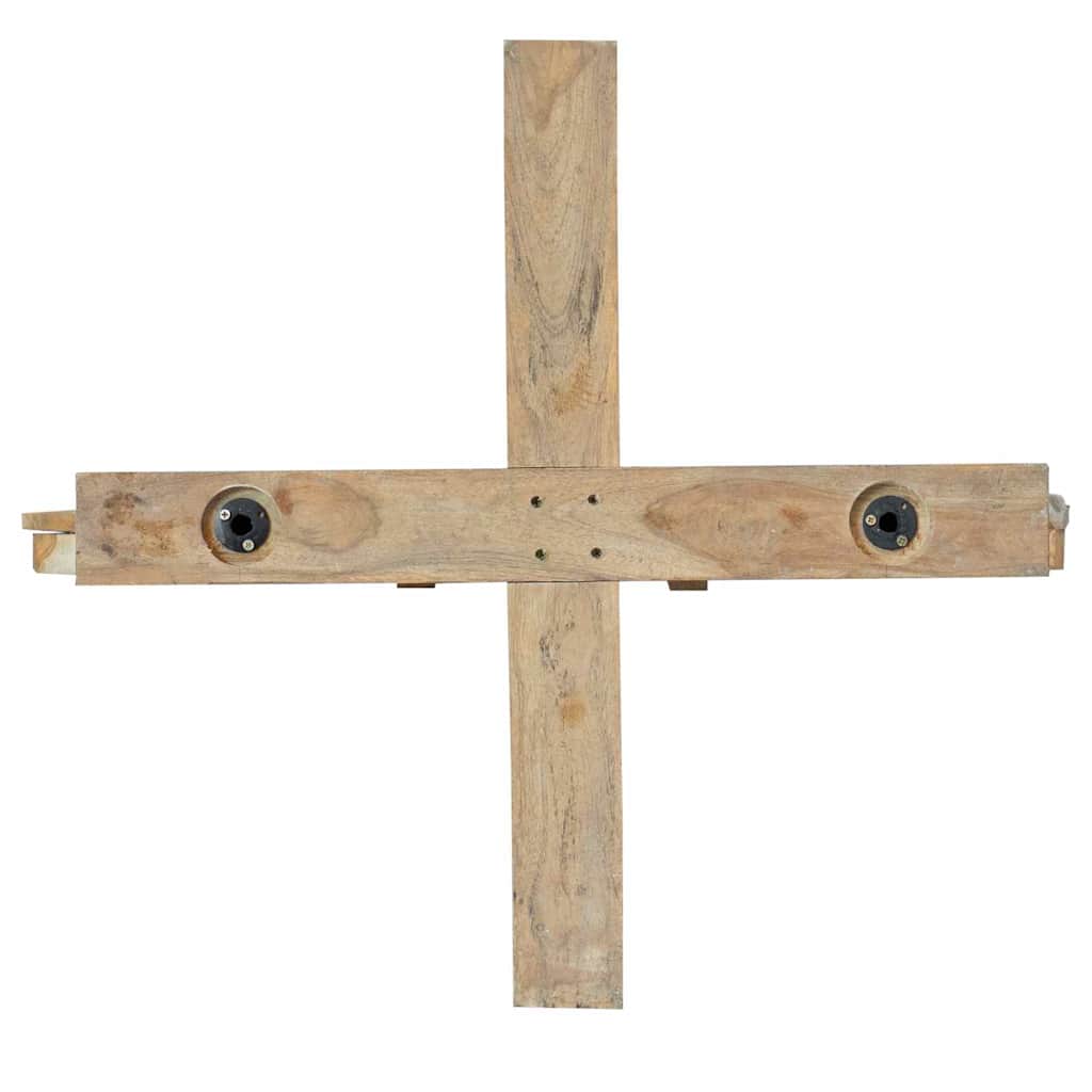 Albero di Natale Marrone 181,5 cm Legno massello di teak