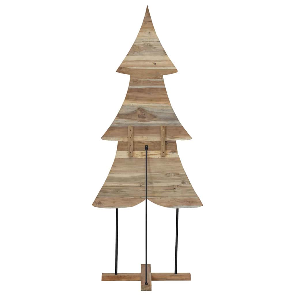 Albero di Natale Marrone 181,5 cm Legno massello di teak