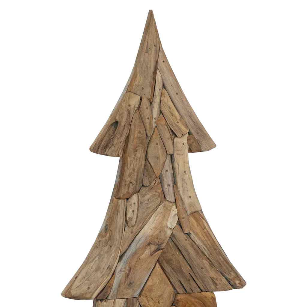 Albero di Natale Marrone 181,5 cm Legno massello di teak