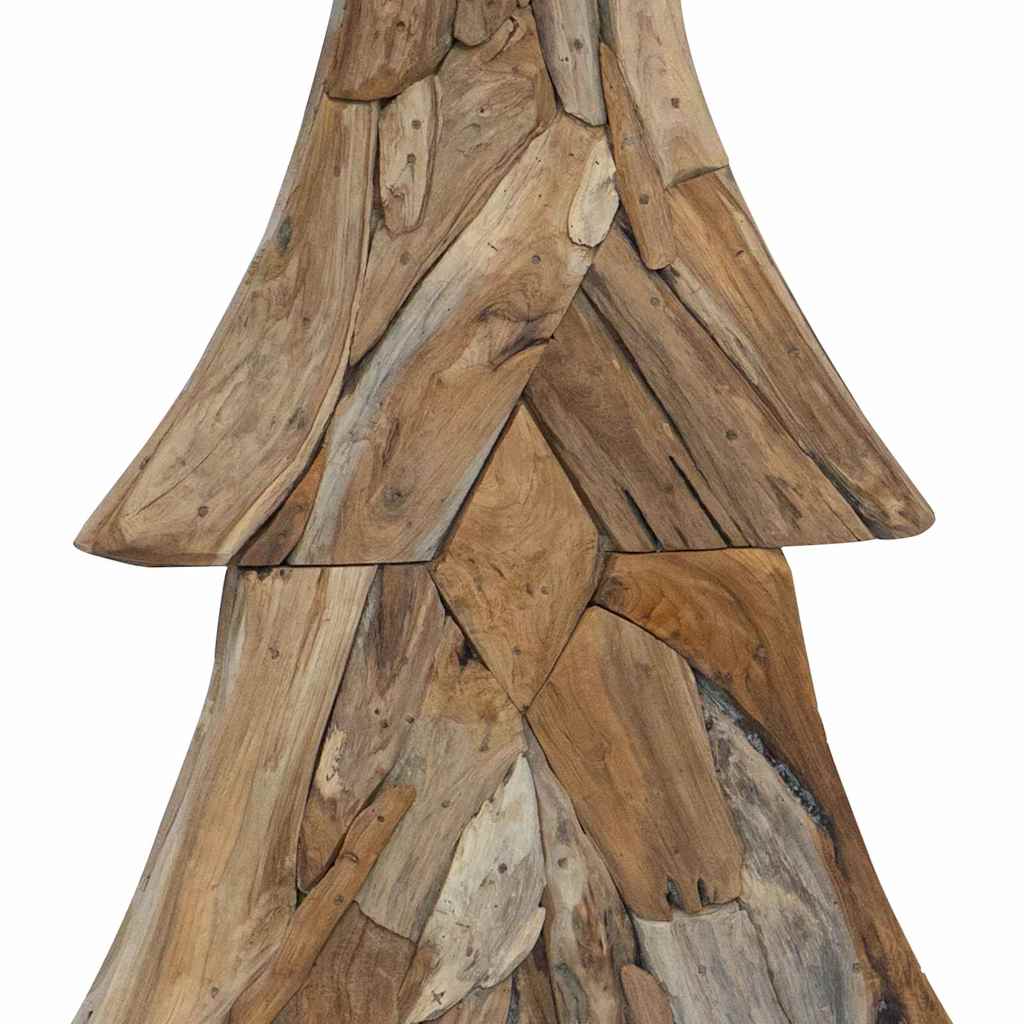 Albero di Natale Marrone 181,5 cm Legno massello di teak