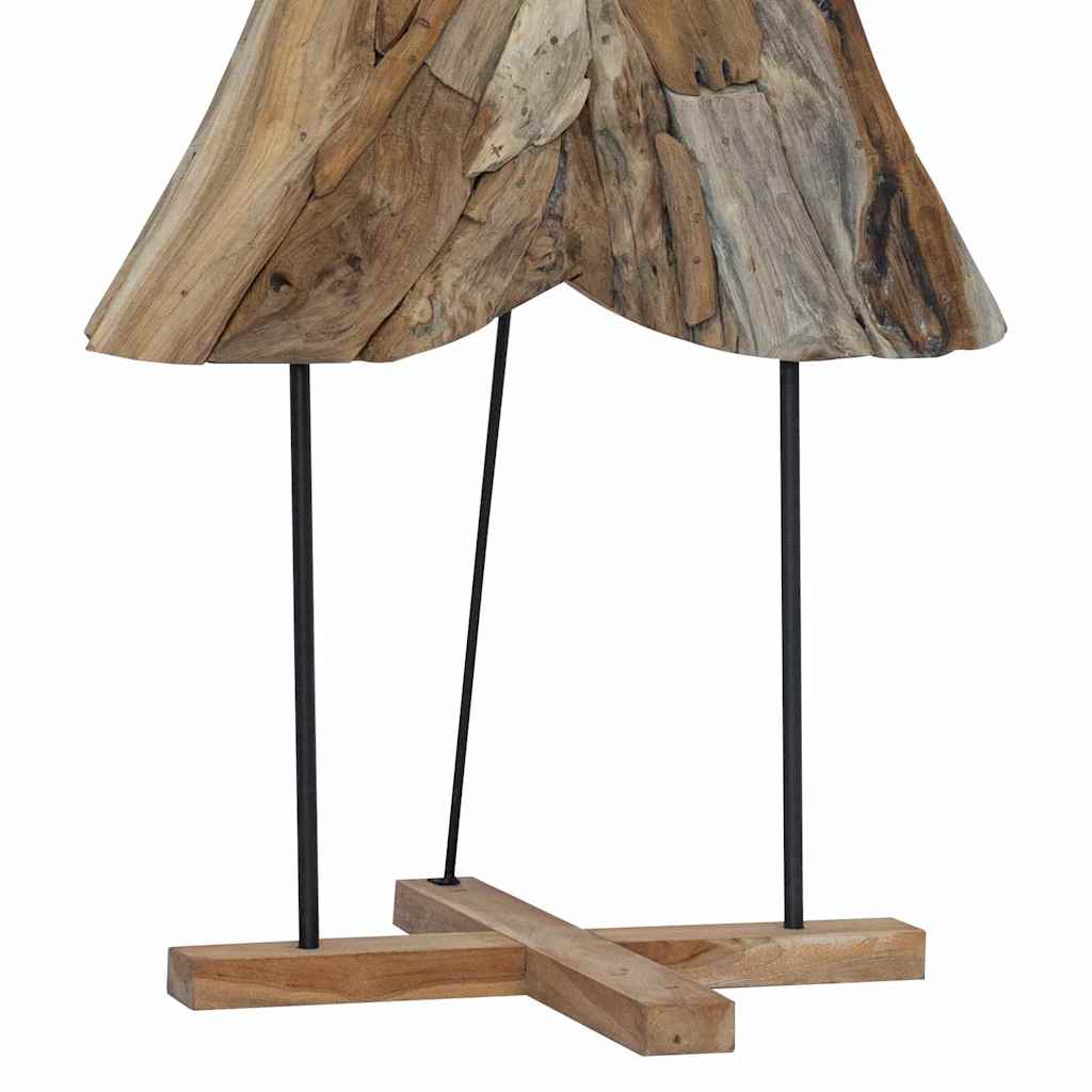 Albero di Natale Marrone 181,5 cm Legno massello di teak