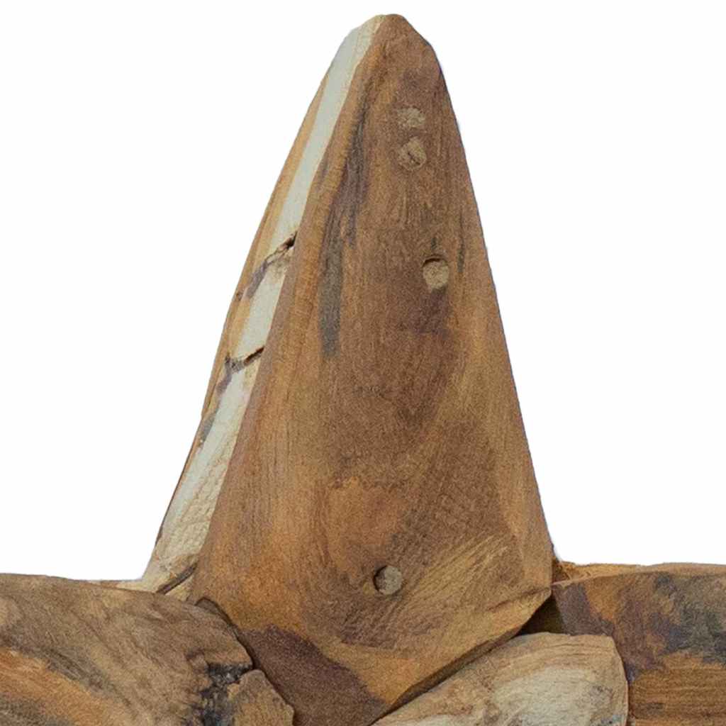 Stella di Natale Marrone 31 x 15 x 46 cm Legno di teak solido