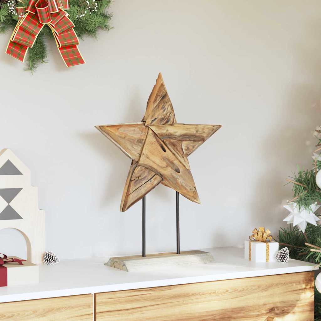 Stella di Natale LED Marrone 43,5 x 13,5 x 59 cm