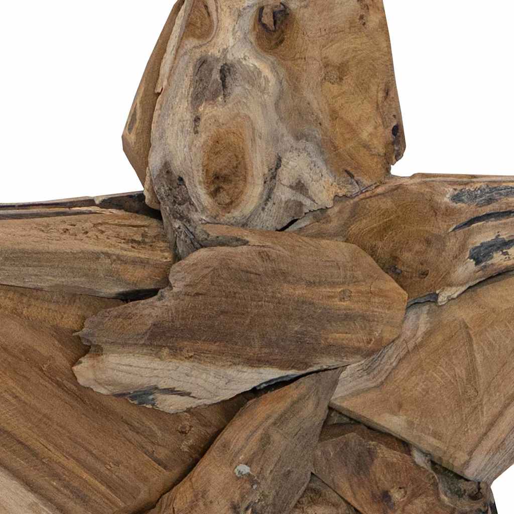 Stella di Natale Marrone 59,5 x 18 x 74 cm Legno di teak solido