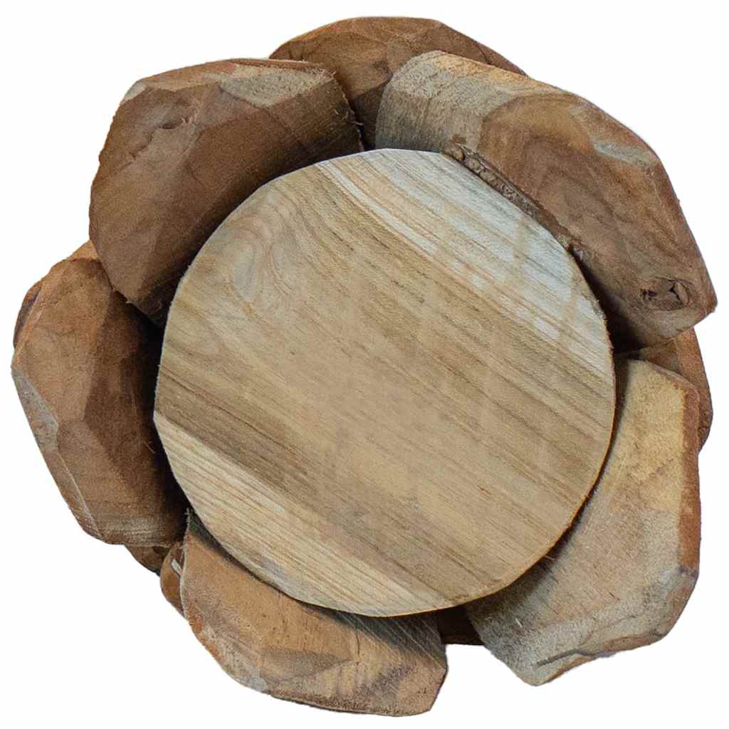 Albero di Natale Marrone 51 cm Legno massello di teak