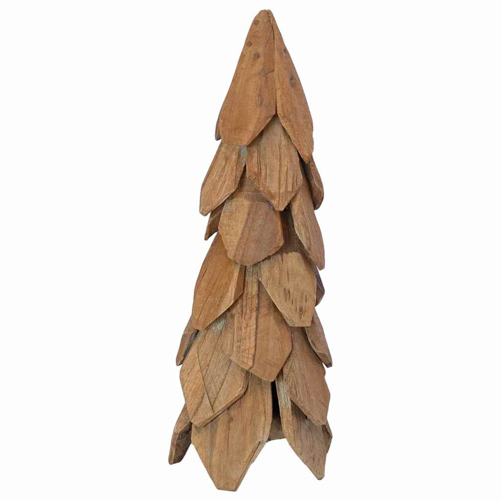 Albero di Natale Marrone 51 cm Legno massello di teak