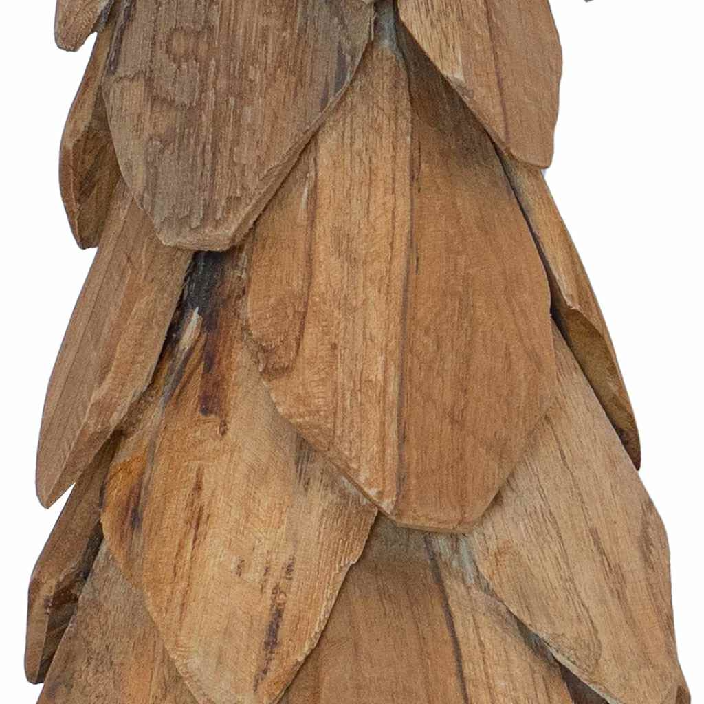 Albero di Natale Marrone 51 cm Legno massello di teak