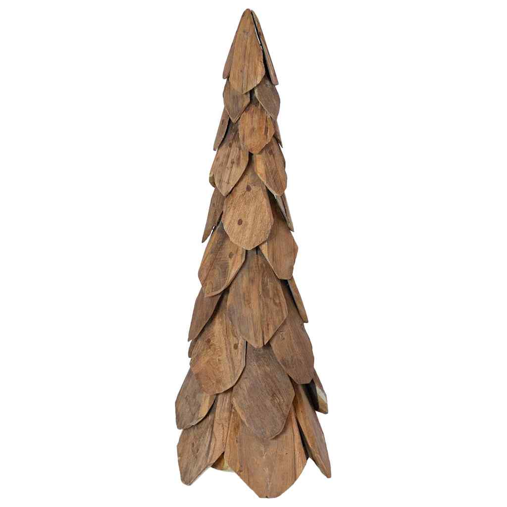 Albero di Natale Marrone 80 cm Legno massello di teak
