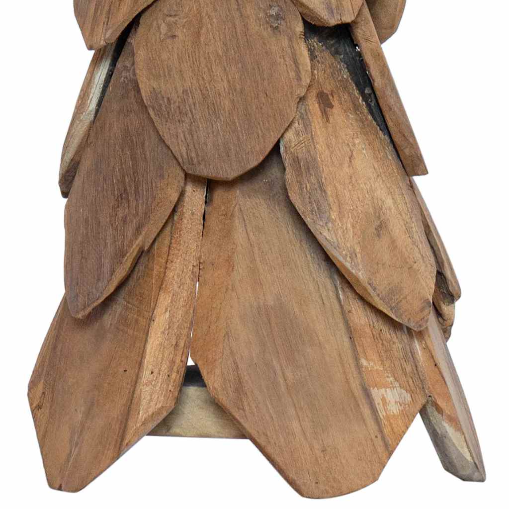 Albero di Natale Marrone 80 cm Legno massello di teak