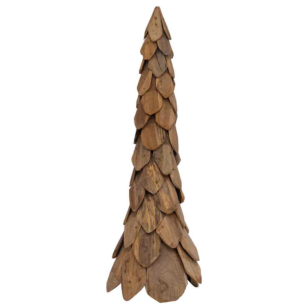 Albero di Natale Marrone 111 cm Legno massello di teak