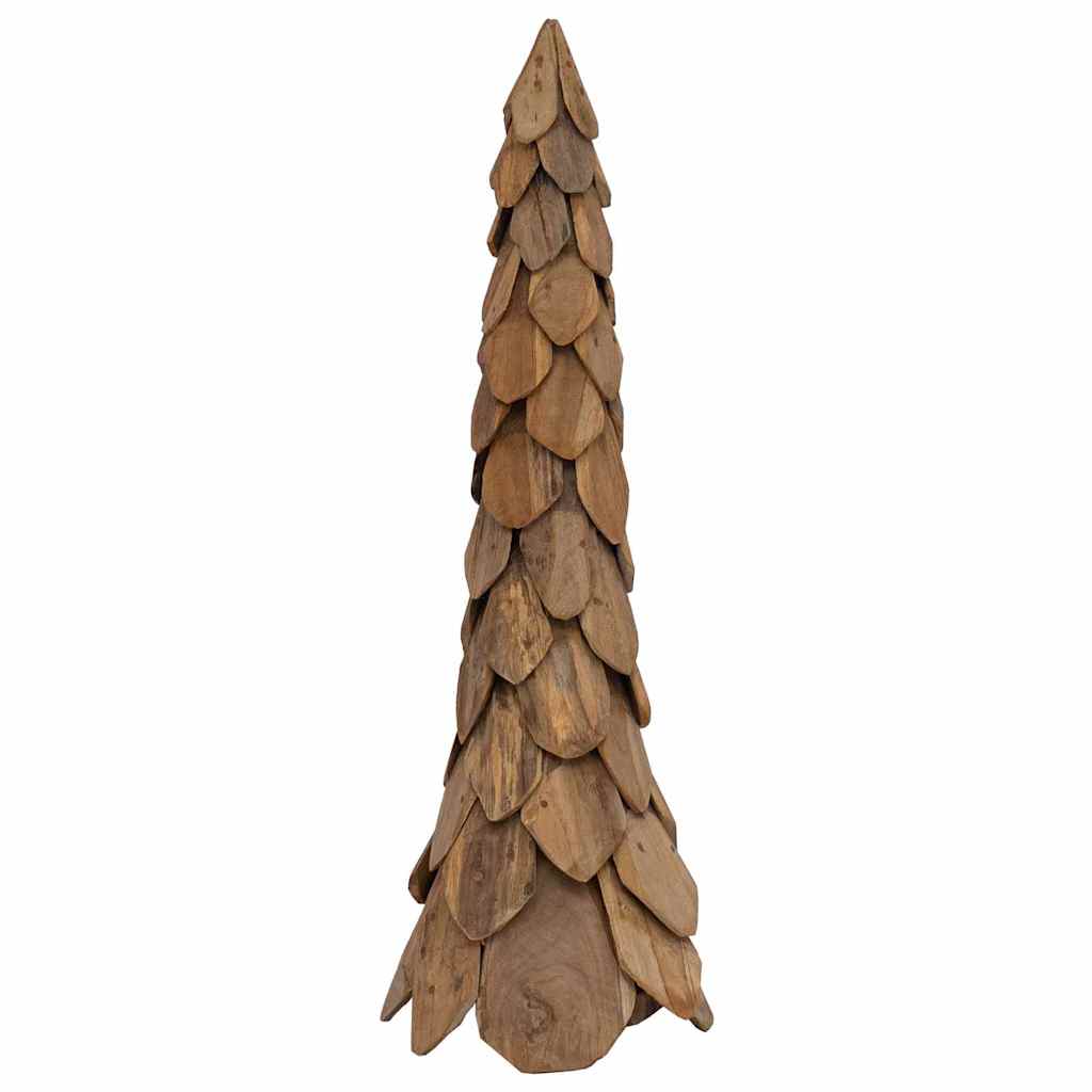 Albero di Natale Marrone 111 cm Legno massello di teak
