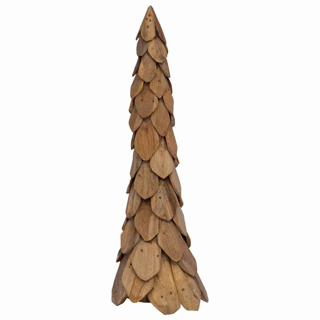 Albero di Natale Marrone 111 cm Legno massello di teak