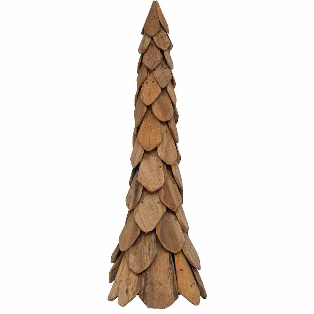 Albero di Natale Marrone 111 cm Legno massello di teak