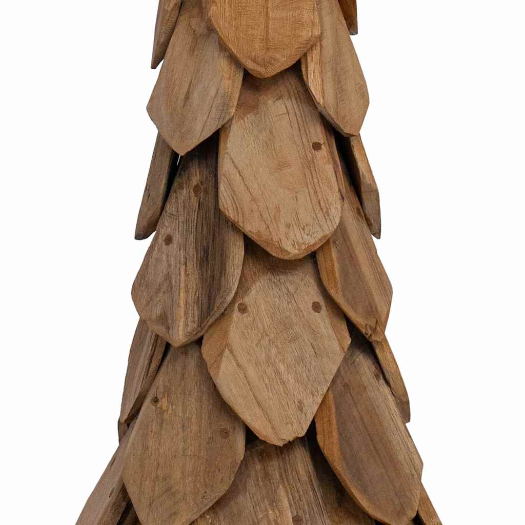 Albero di Natale Marrone 111 cm Legno massello di teak
