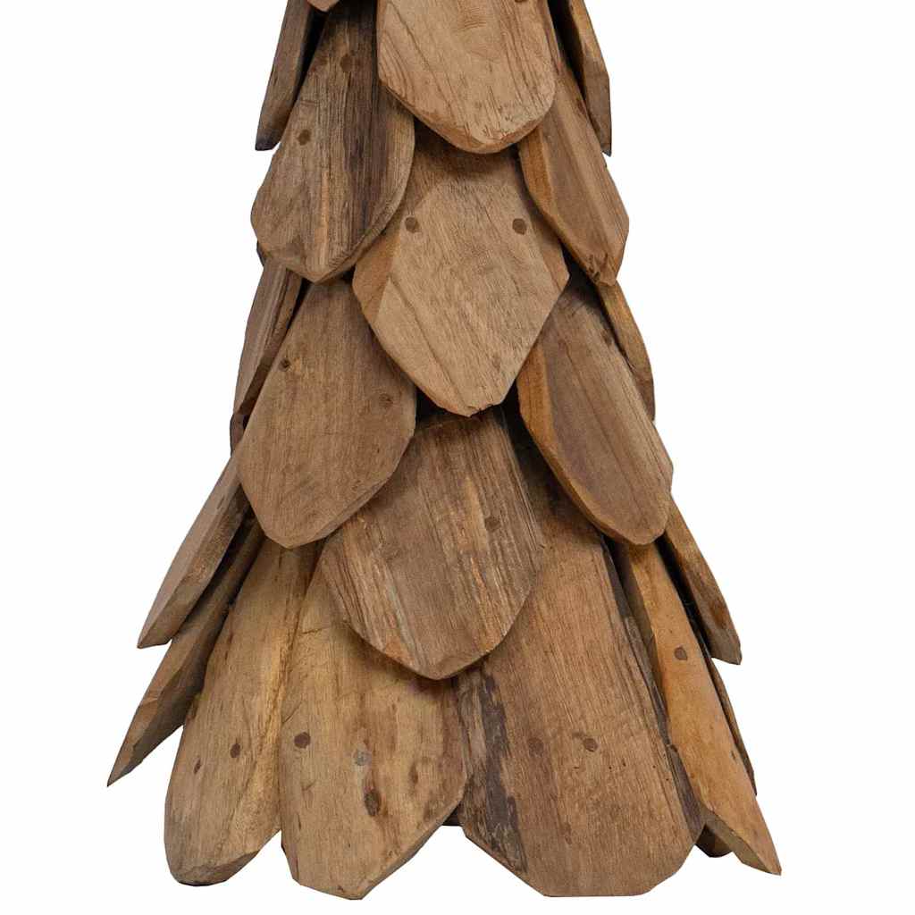 Albero di Natale Marrone 111 cm Legno massello di teak