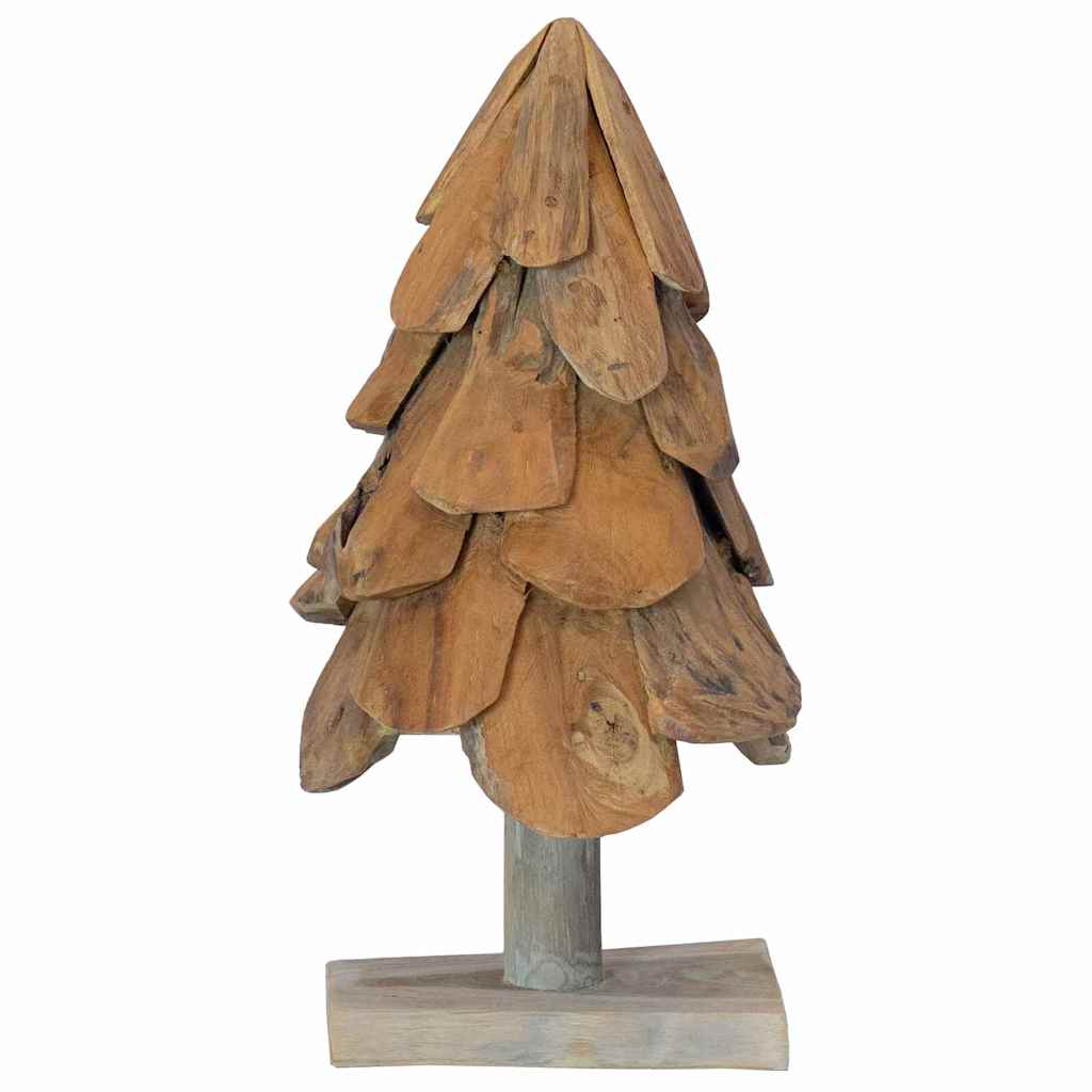Albero di Natale Marrone 61 cm Legno di teak massello
