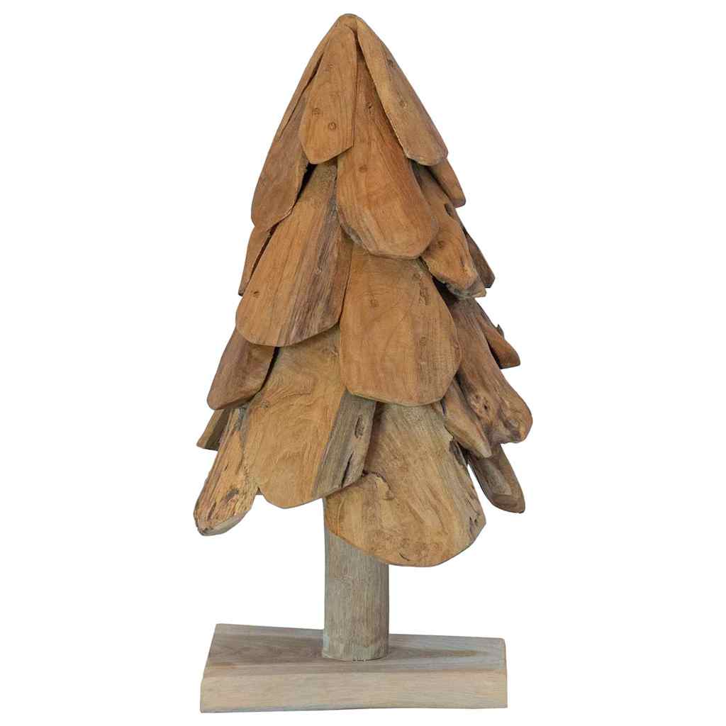 Albero di Natale Marrone 61 cm Legno di teak massello