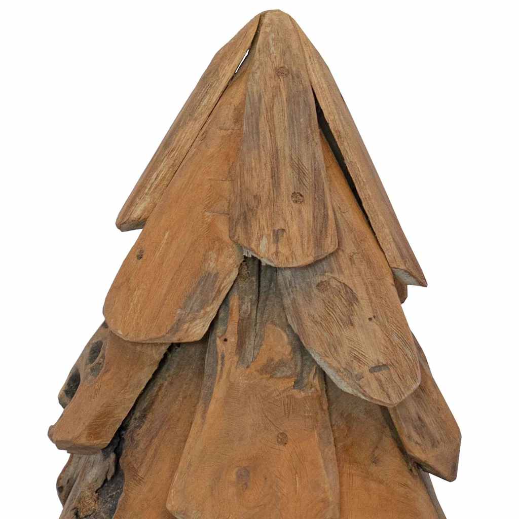 Albero di Natale Marrone 61 cm Legno di teak massello