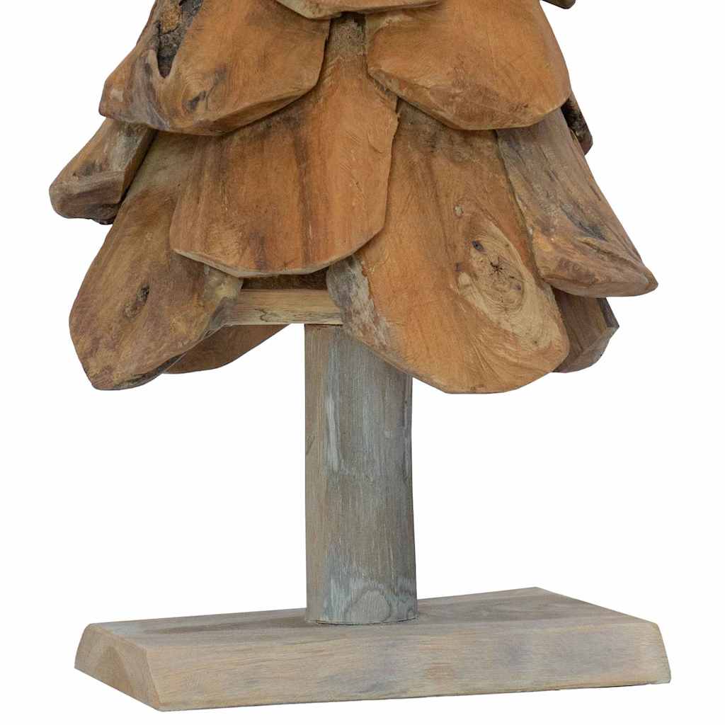Albero di Natale Marrone 61 cm Legno di teak massello