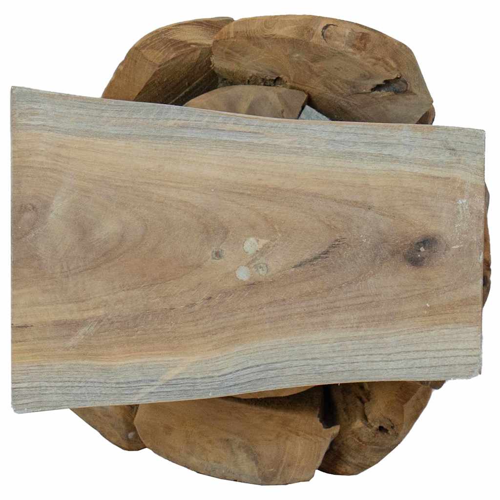 Albero di Natale Marrone 61 cm Legno di teak massello