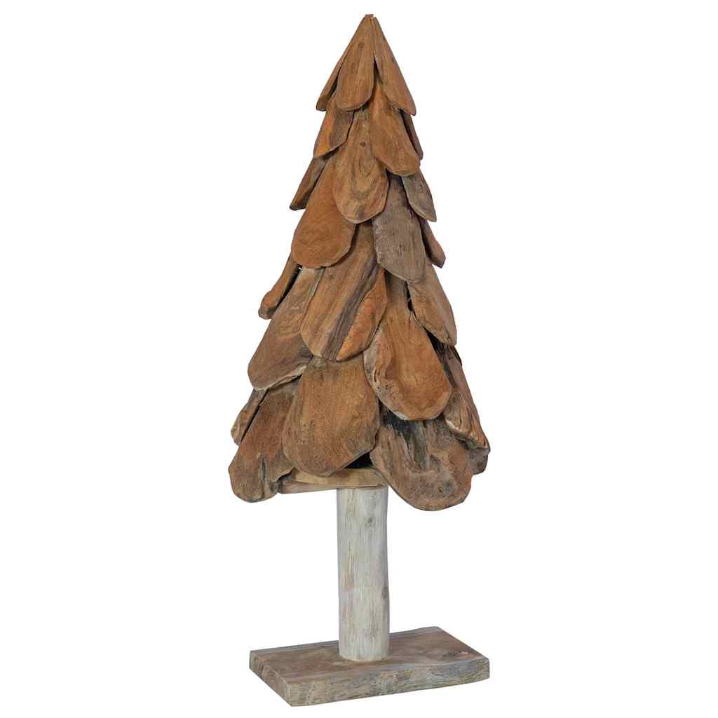 Albero di Natale Marrone 91 cm Legno di teak massello