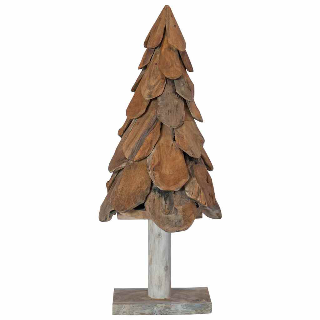 Albero di Natale Marrone 91 cm Legno di teak massello