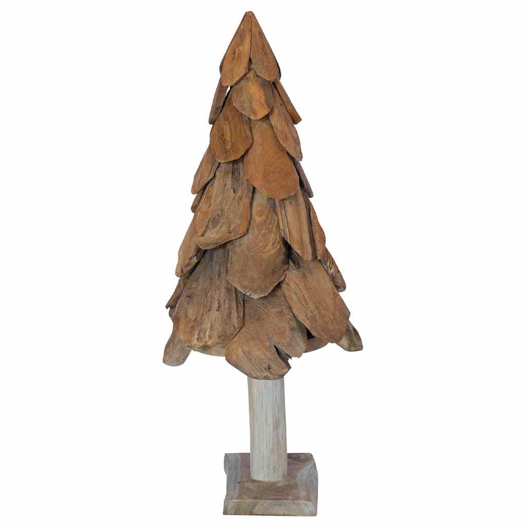Albero di Natale Marrone 91 cm Legno di teak massello