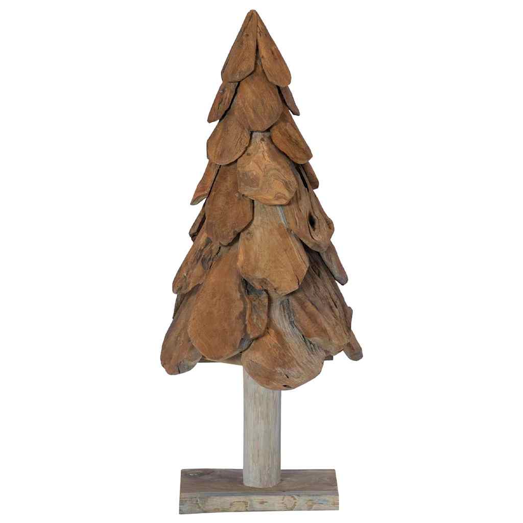 Albero di Natale Marrone 91 cm Legno di teak massello