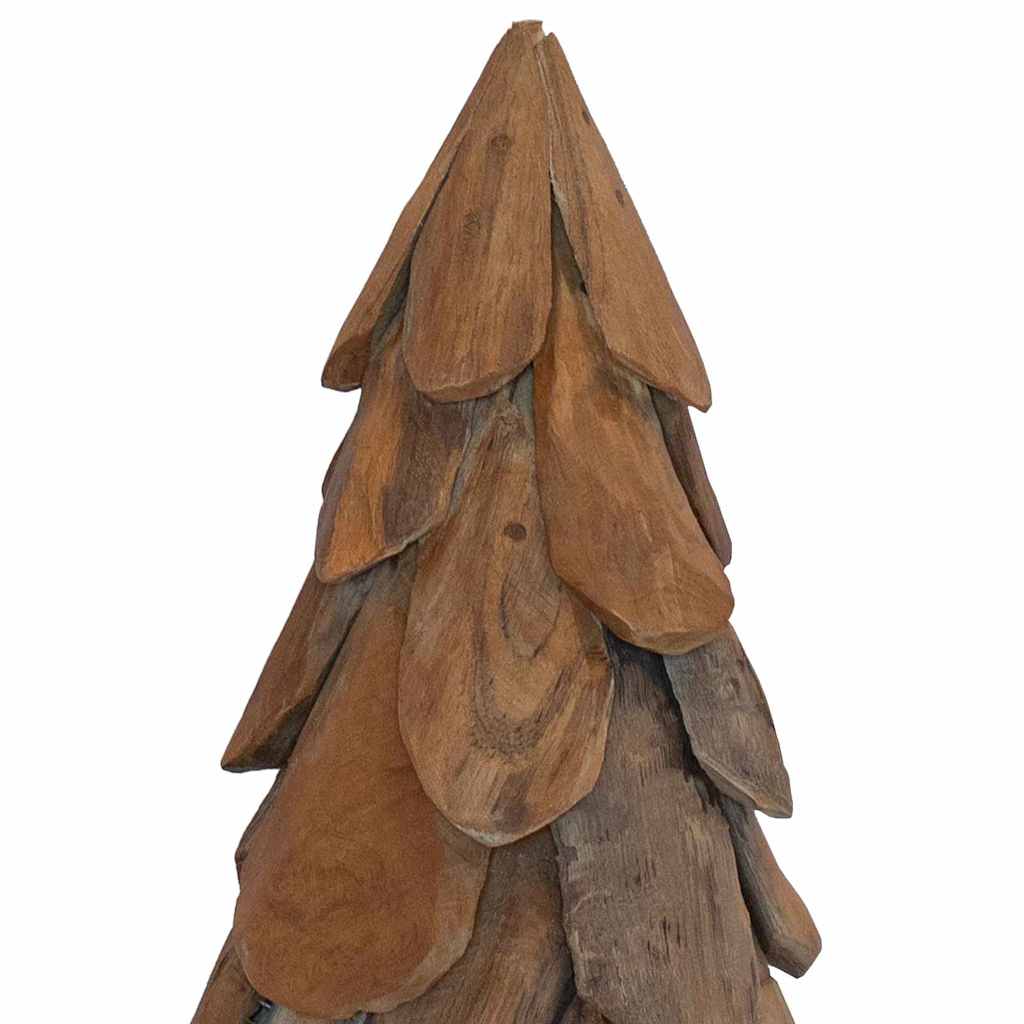 Albero di Natale Marrone 91 cm Legno di teak massello